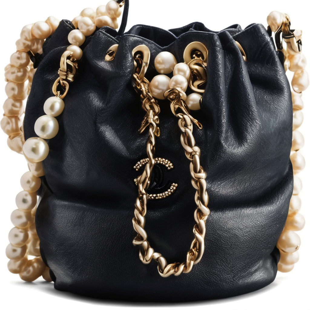 Chanel Women's Pre-Loved Pearl Drawstring Shoulder Bag Review hi