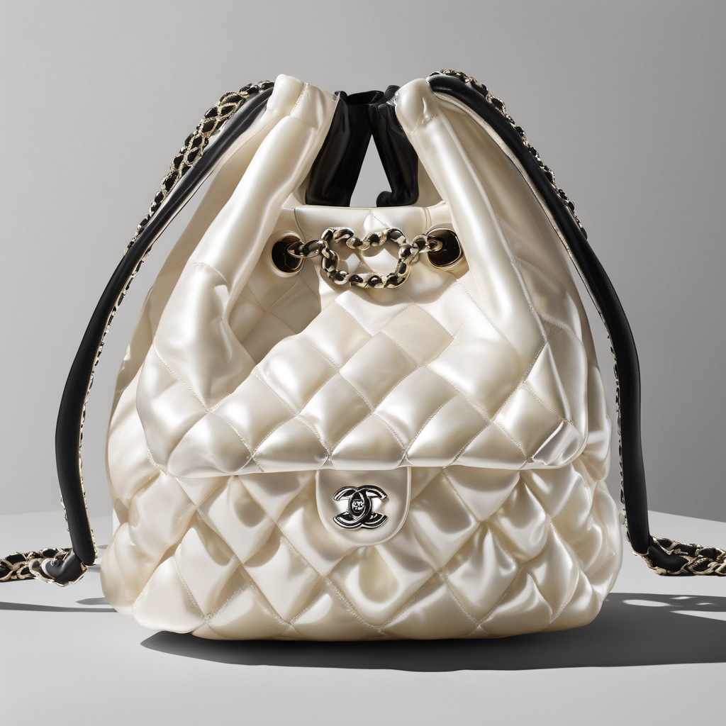 Chanel Women's Pre-Loved Pearl Drawstring Shoulder Bag Review hi